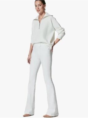 SPANX White Kick Flare Pants NWT